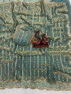 Palak Pure Fandy Sattin Silk With Embroidery Work Sarees Exporters In India